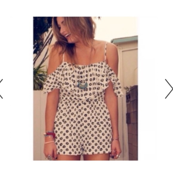 Daisy paper heart romper boho floral 70s Coachella spring casual classic $120 - Picture 1 of 4